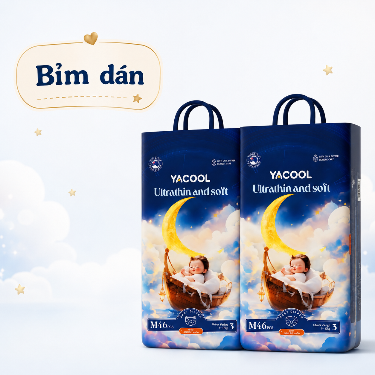 Bỉm dán Yacool Size M
