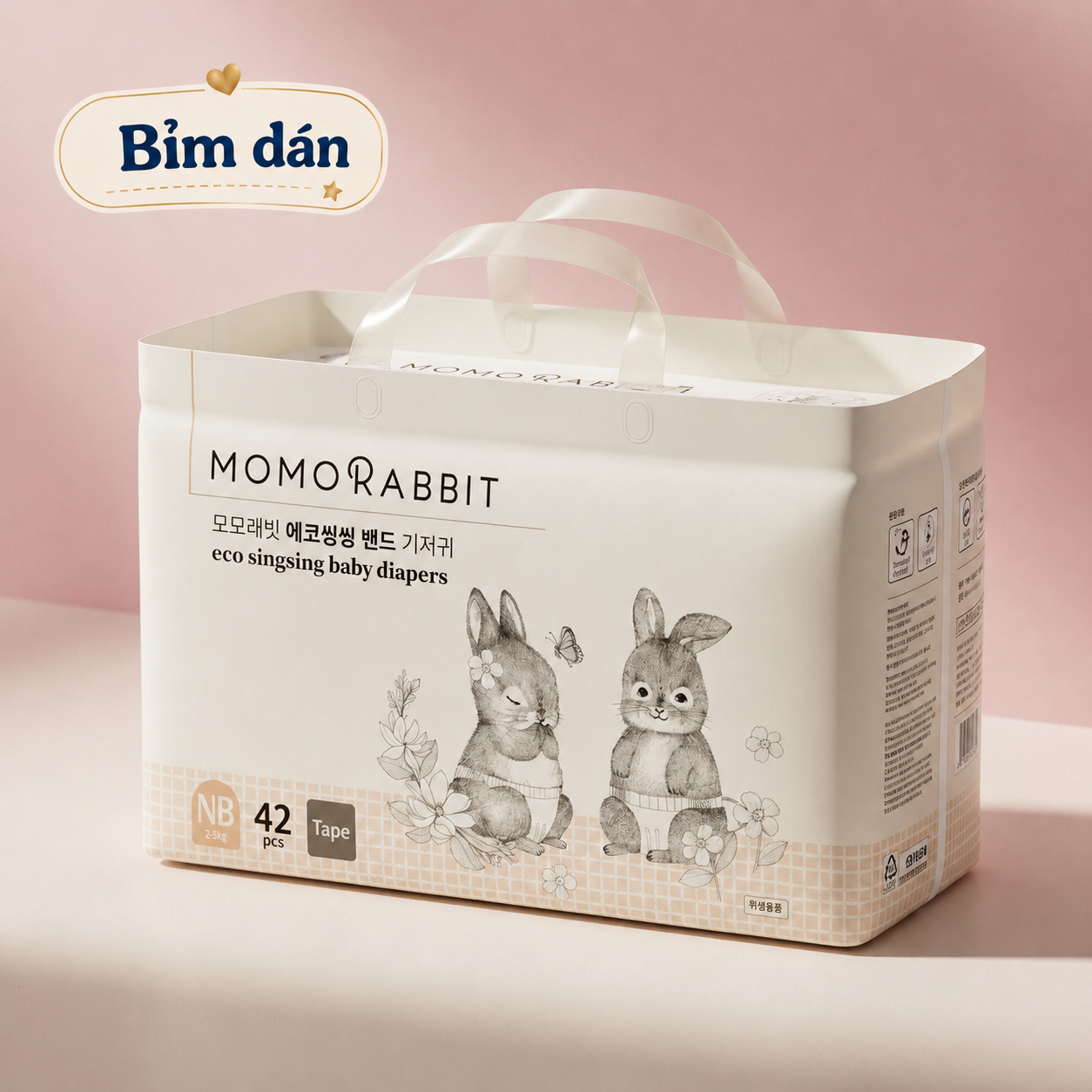 Bỉm dán Momo Rabbit Size NB