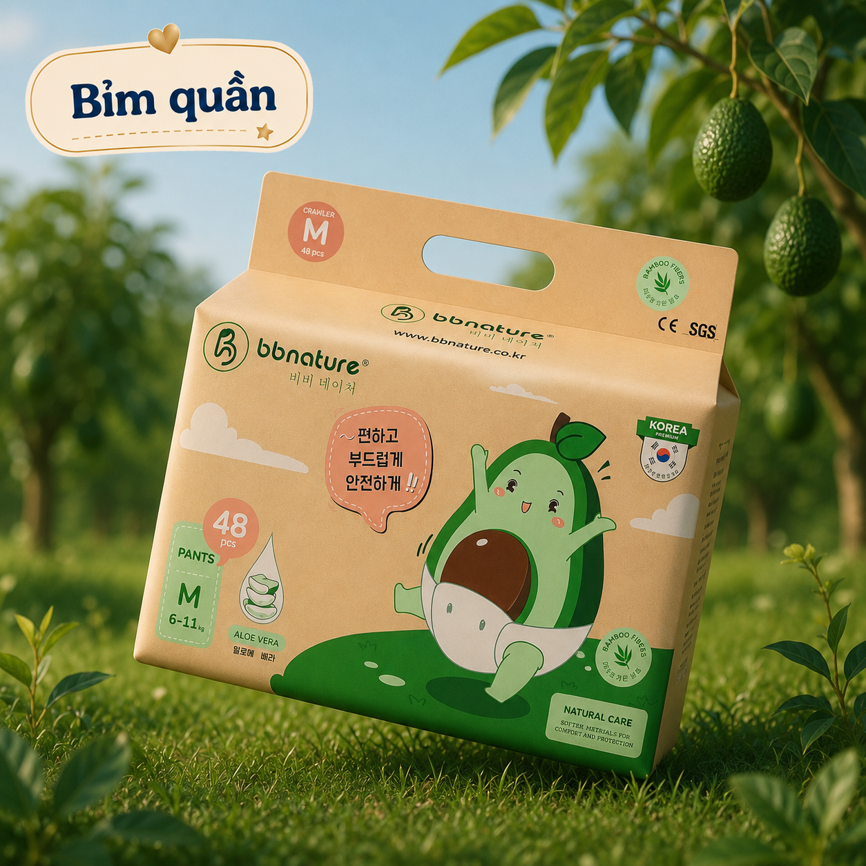 Bỉm quần BB Nature Size M