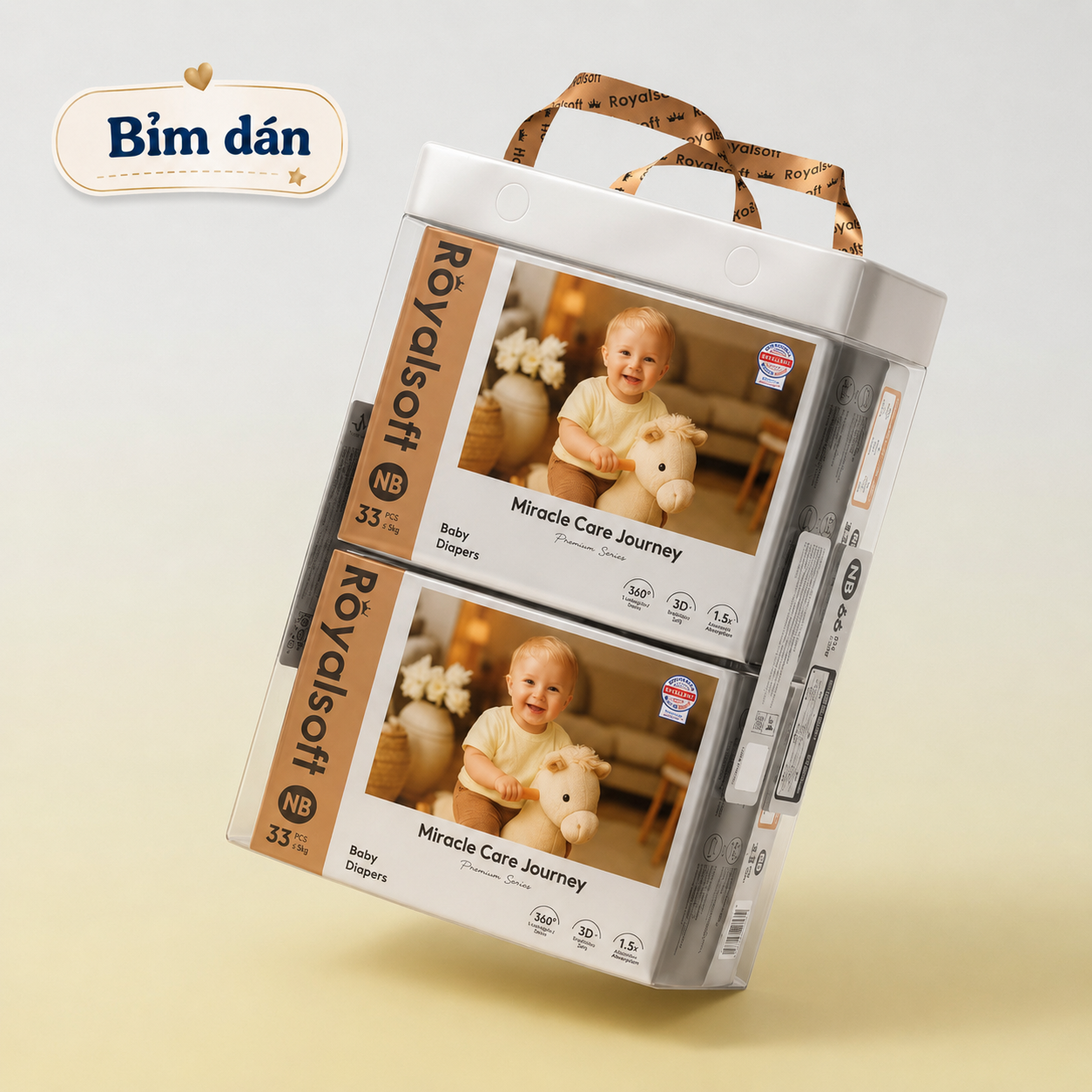Bỉm dán RoyalSoft Size NB