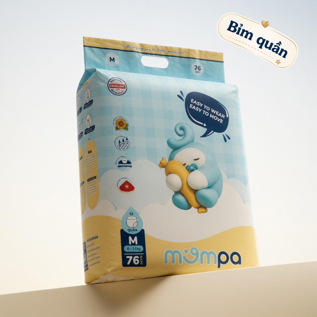 Bỉm quần Mompat Size M