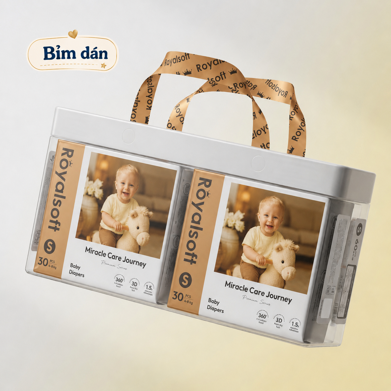 Bỉm dán RoyalSoft Size S
