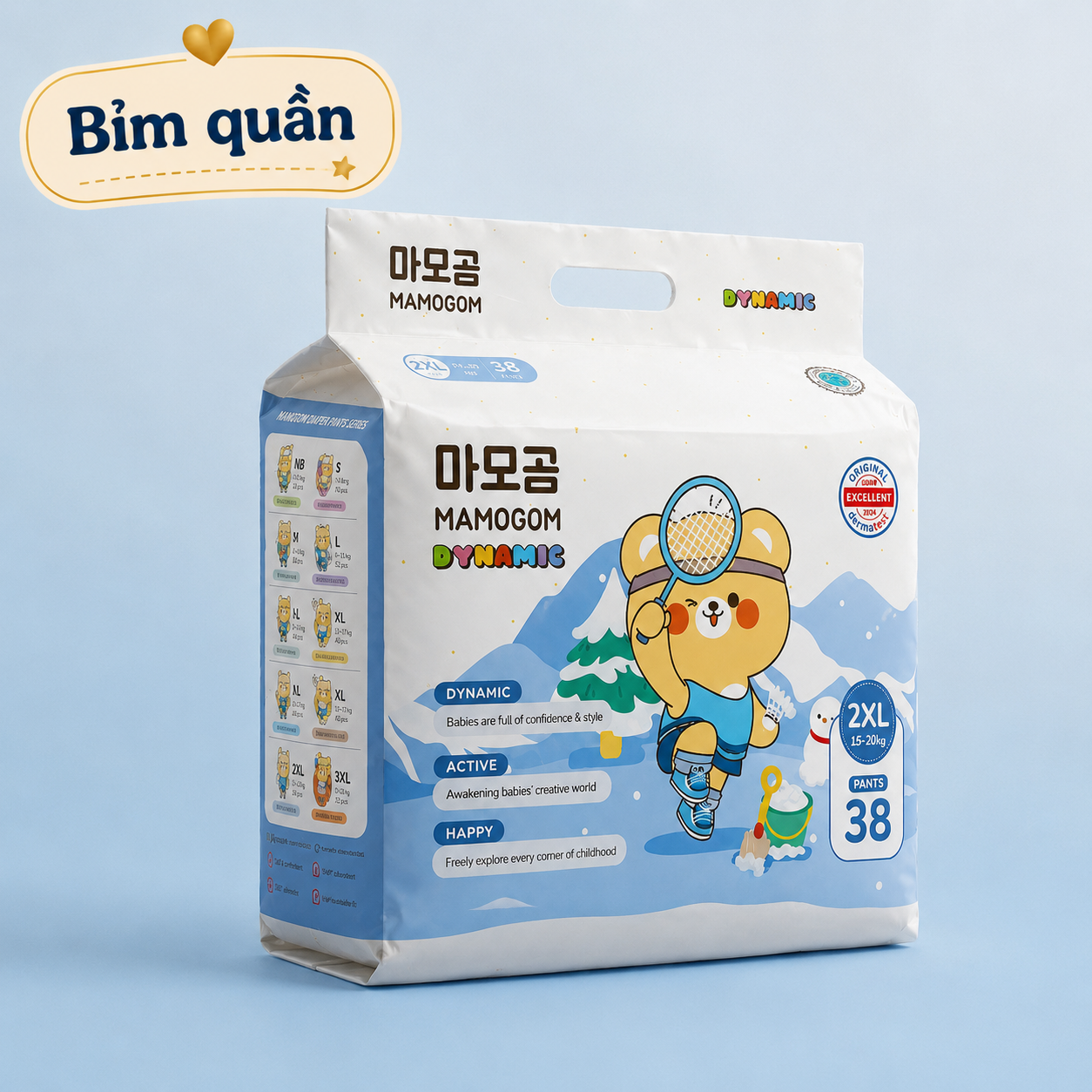 Bỉm Quần Mamogom Dynamic Size 2XL