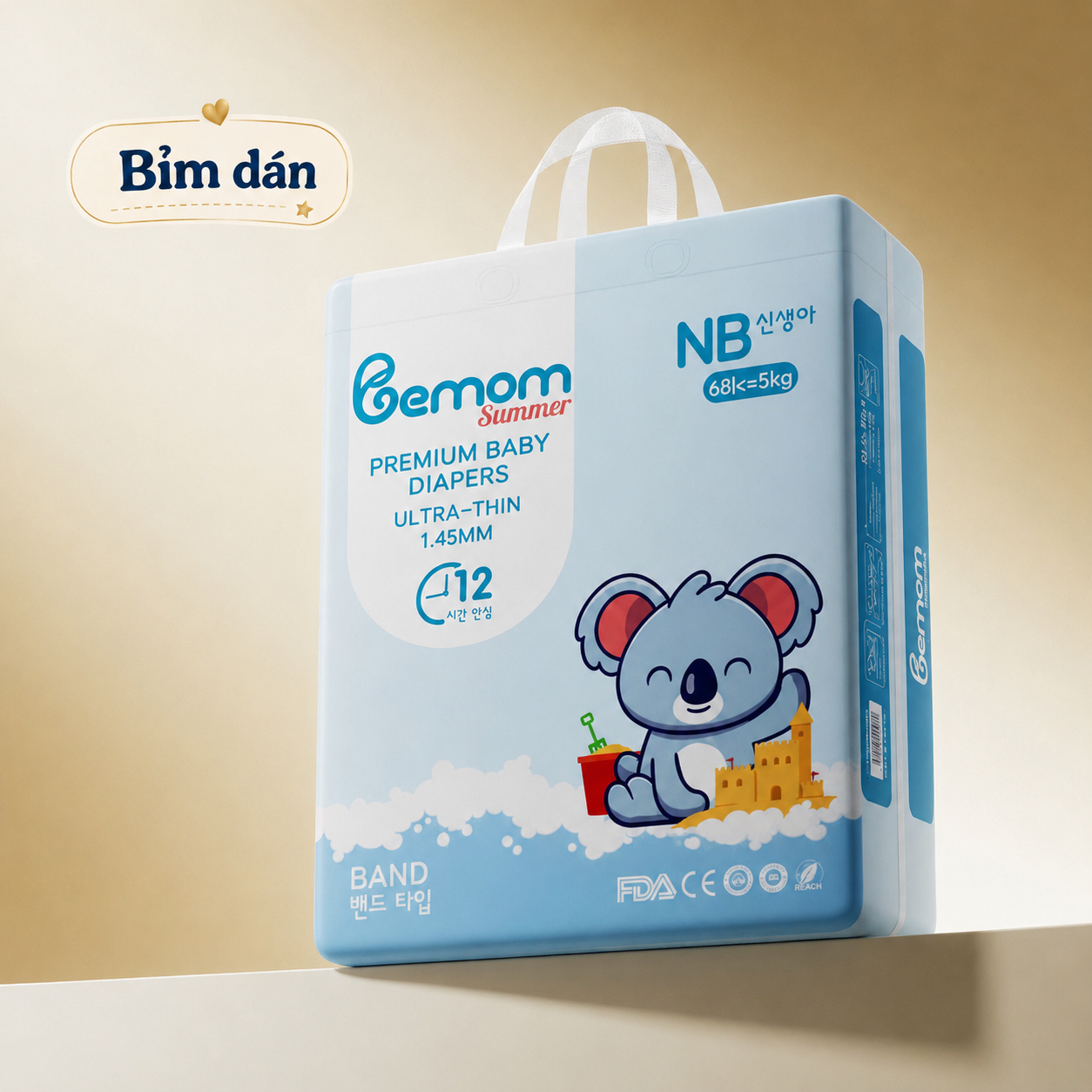 Bỉm dán Bemom Size NB