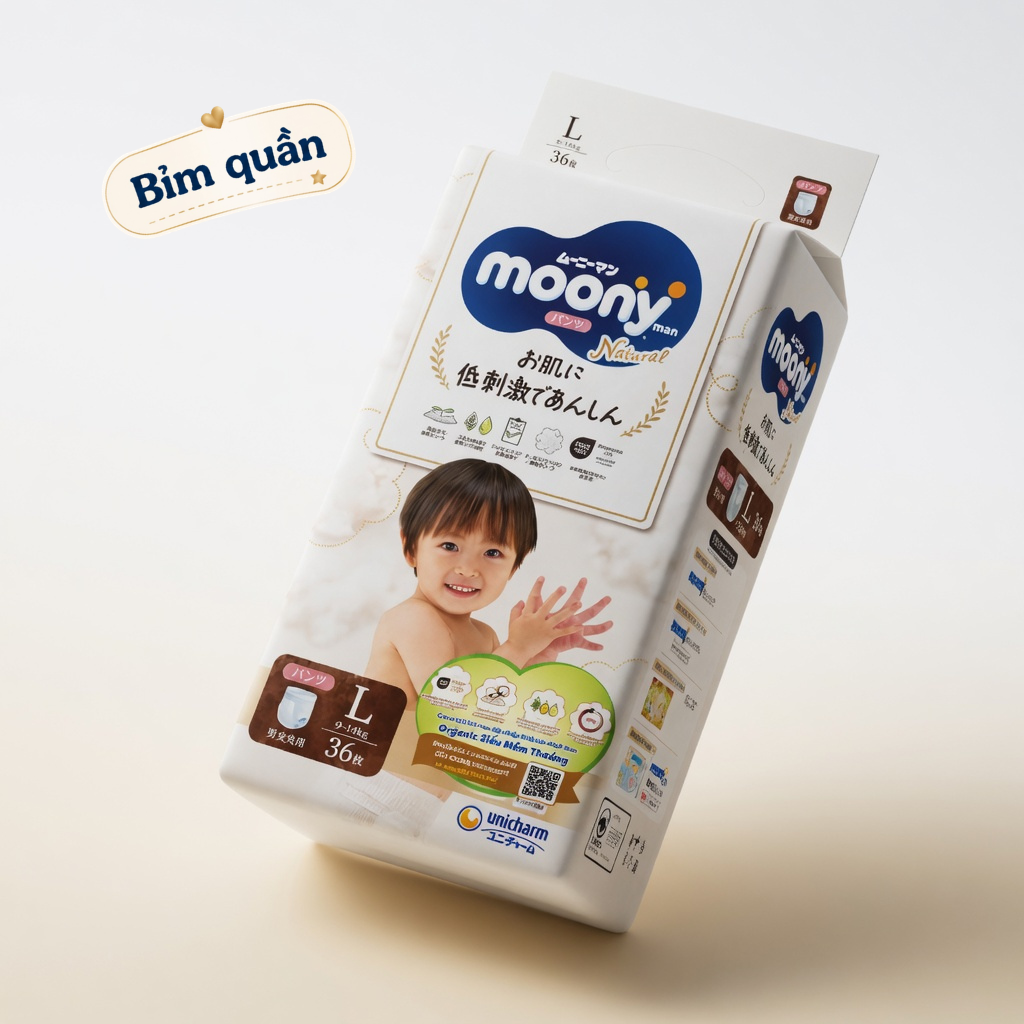 Bỉm quần Moony Size L