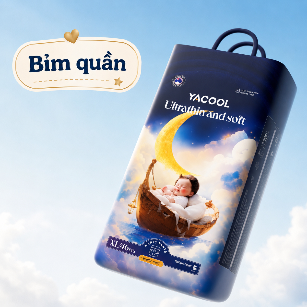 Bỉm quẩn Yacool Size XL