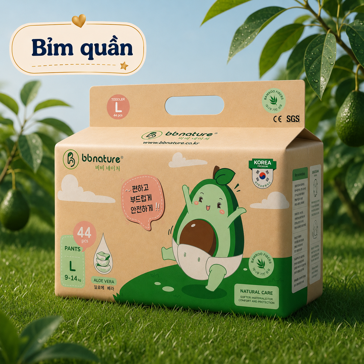 Bỉm quần BB Nature Size L