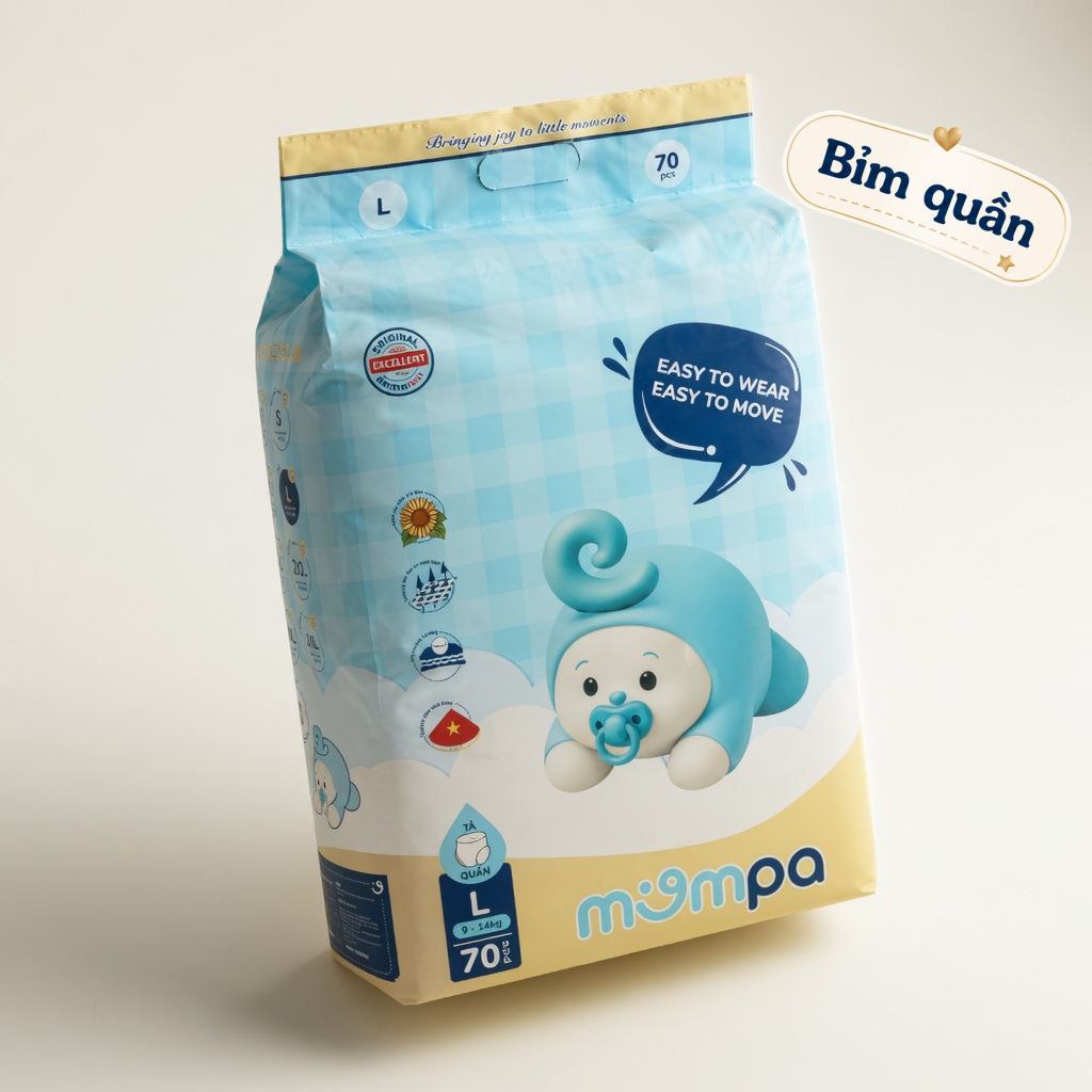Bỉm quần Mompat Size L