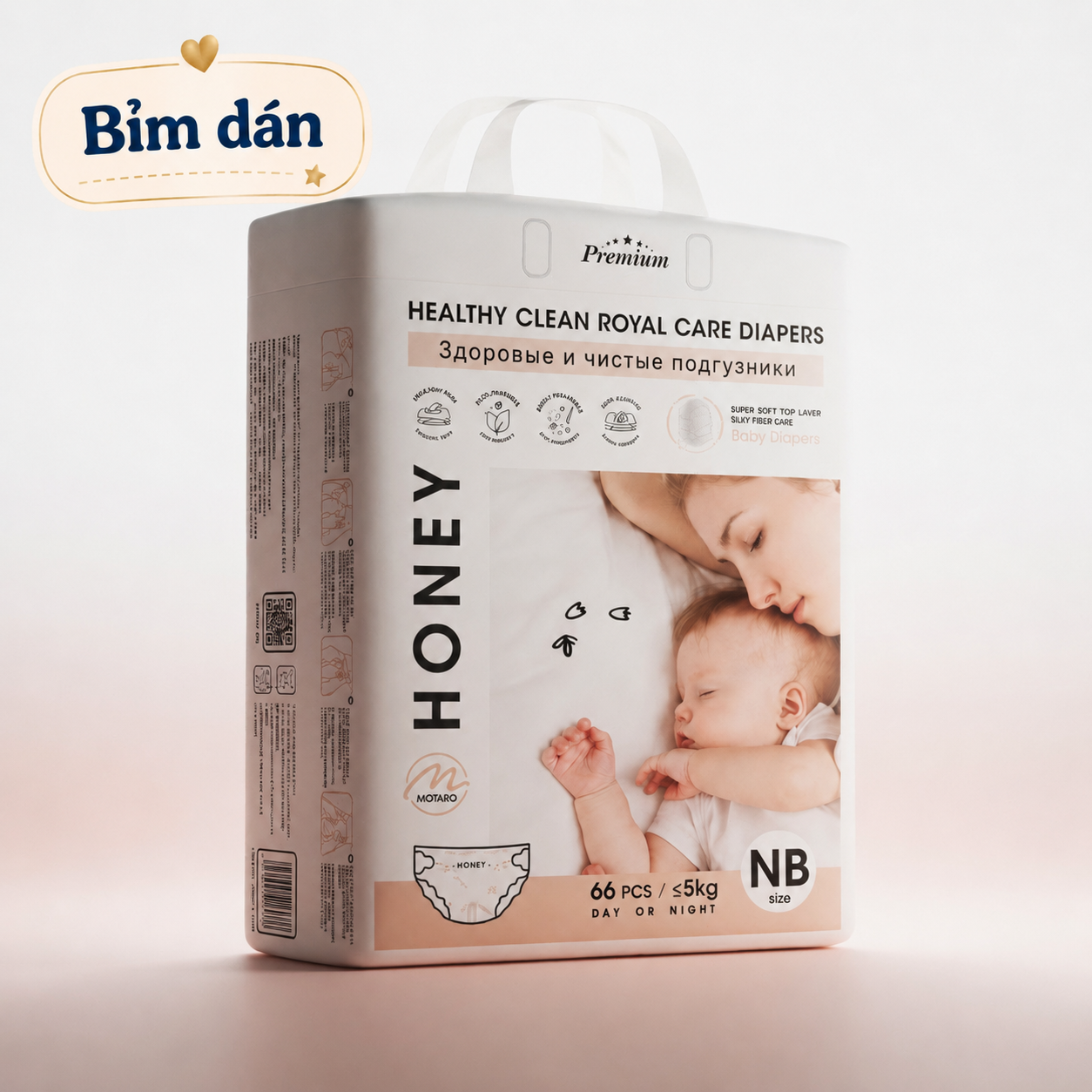 Bỉm dán Honey Size NB 
