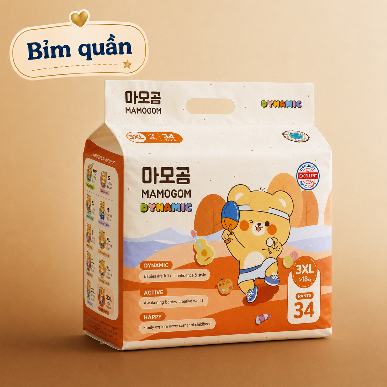 Bỉm Quần Mamogom Dynamic Size 3XL