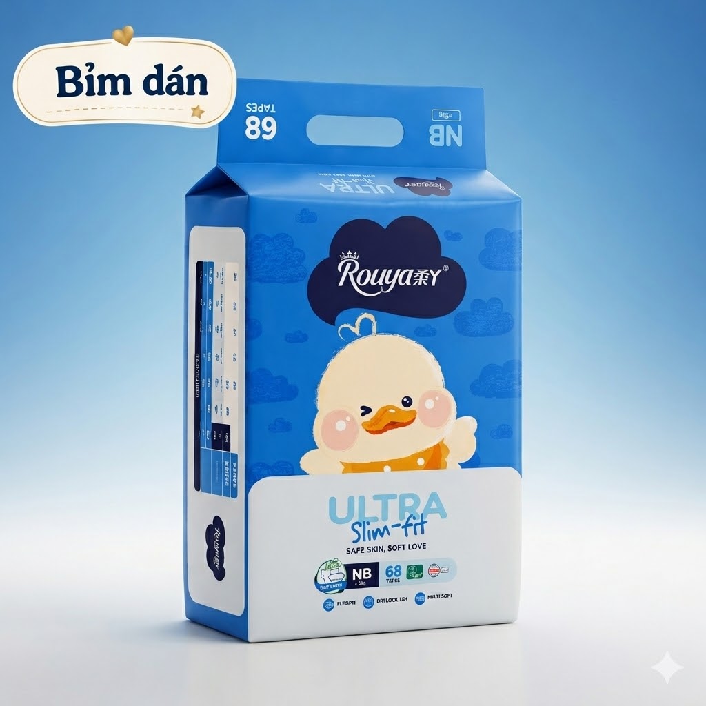 Bỉm dán Rouya Size NB 